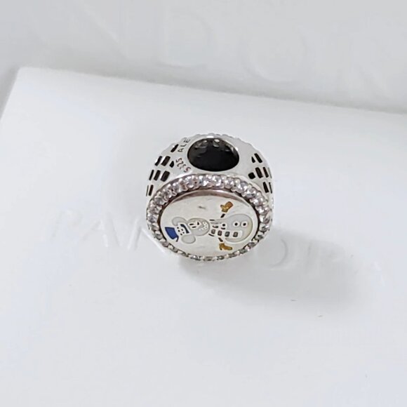 Pandora Snowman Merry Christmas Charm Bead Snow Winter Pendant S925 Silver Bead - Picture 4 of 7